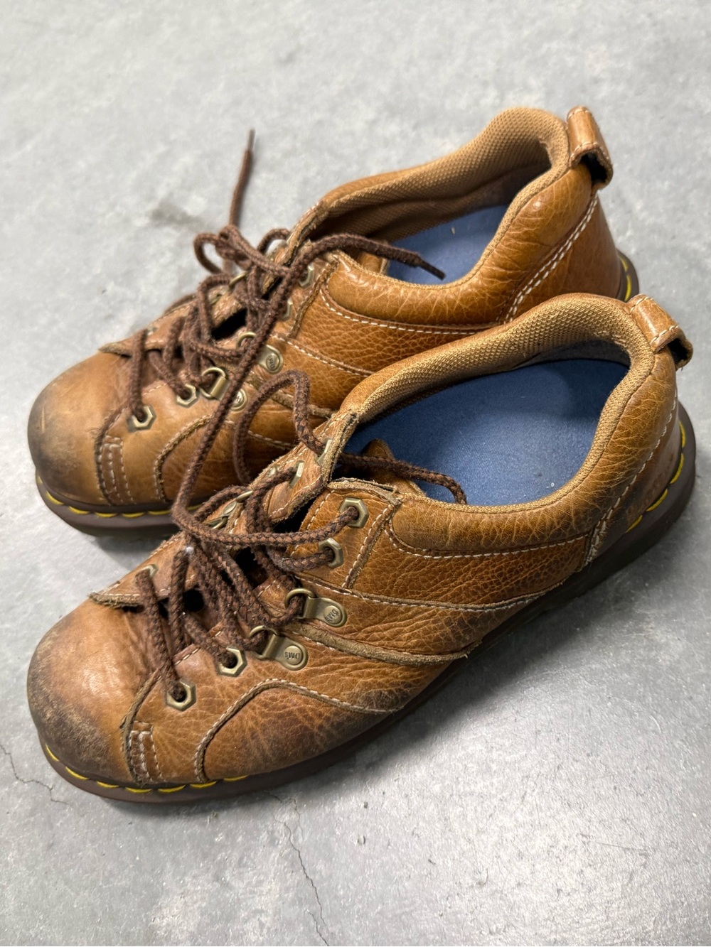 Dr. Martens Brown Leather Casual Lace-Up Shoes 9